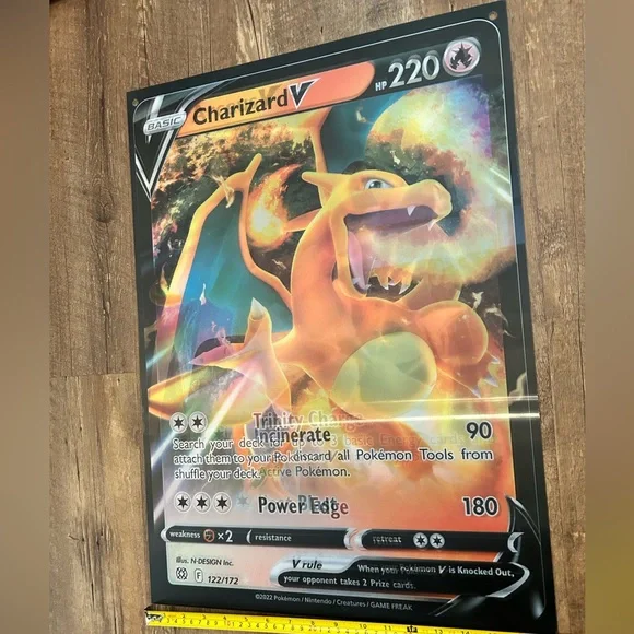 Pokémon oversized lenticular poster featuring Charizard, V and Arceus V